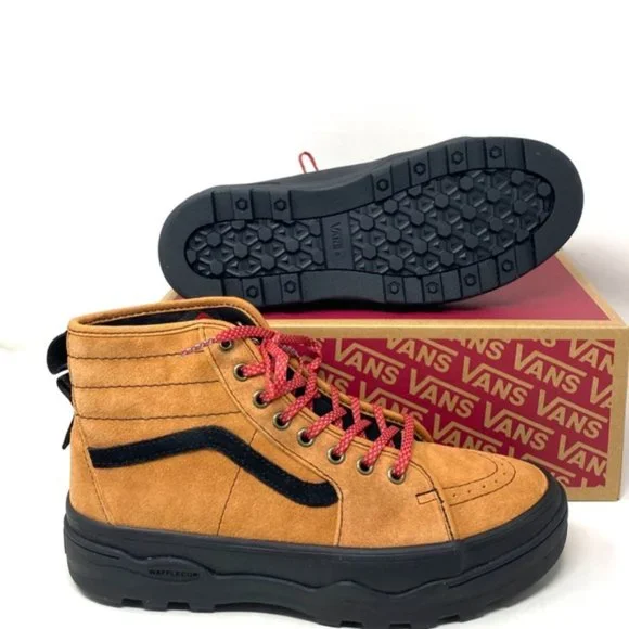 VANS Hiker Suede Sentry Sk8-Hi Boots For Women Black Brown Sneakers VN0A5KY5Y49 - Picture 5 of 10